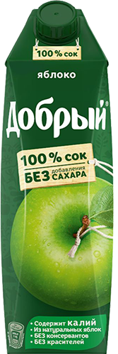 Добрый Сок Яблоко (100% сок) 1л