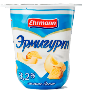 Йогурт Эр 100г 3,2% Ананас-Дыня