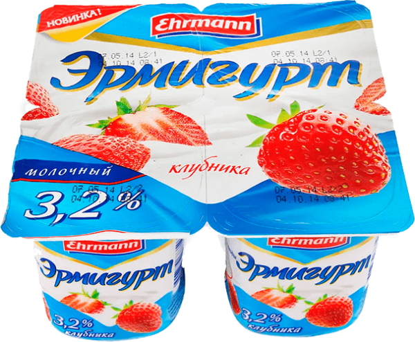 Йогурт Эр 100г 3,2% Клубника