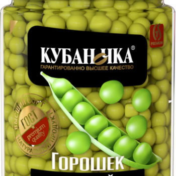 Горошек зеленый консерв. "Кубаночка" 460мл (шт.)