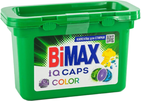 Капсулы для стирки BiMax Color 12шт