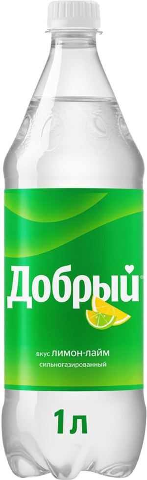 Напиток б/а сильногазированный со вкусом "Лимон - Лайм" Добрый® 1л