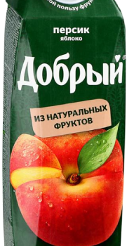 Сок яблоко персик, ТМ Добрый, 0,95